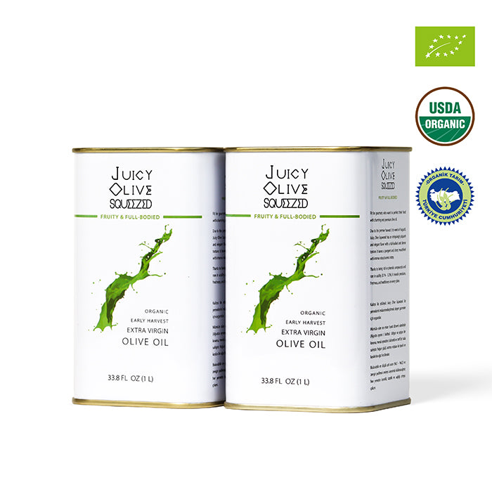 Fruity & Full bodied | Organic Early Harvest Extra Virgin Olive Oil | 1 L Tin | Acidity ≤0.2%