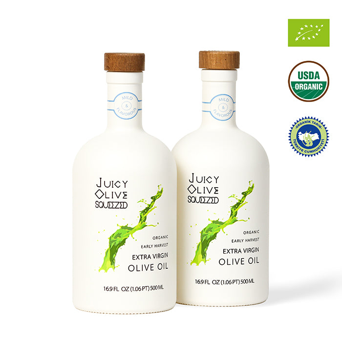Mild & Flavorous | Organic Early Harvest Extra Virgin Olive Oil | 500 Ml Bottle | Acidity ≤0.3%