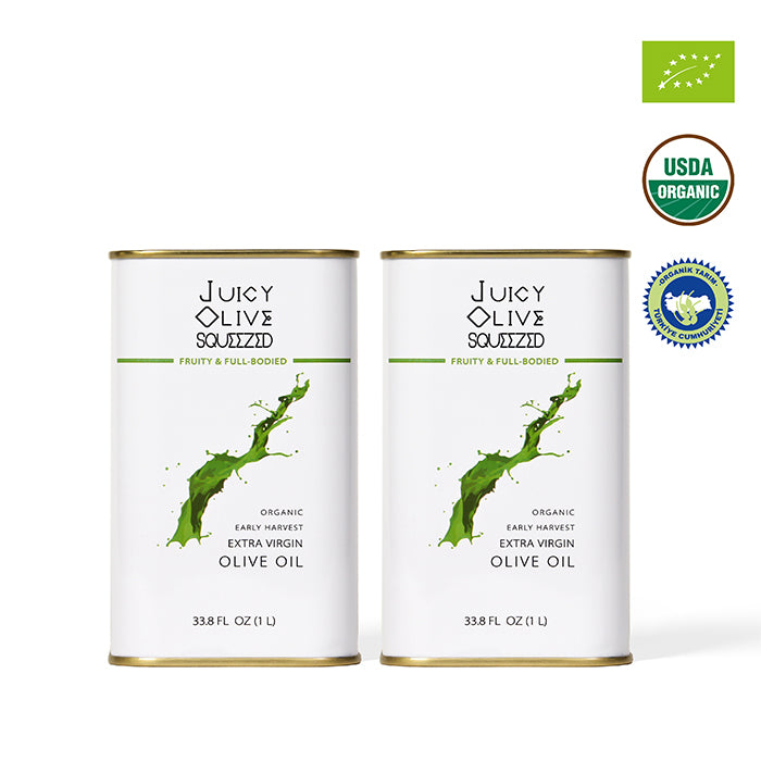 Fruity & Full bodied | Organic Early Harvest Extra Virgin Olive Oil | 1 L Tin | Acidity ≤0.2%