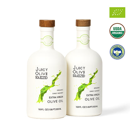 Fruity & Full bodied | Organic Early Harvest Extra Virgin Olive Oil | (500 Ml Bottle) | Acidity ≤0.2%