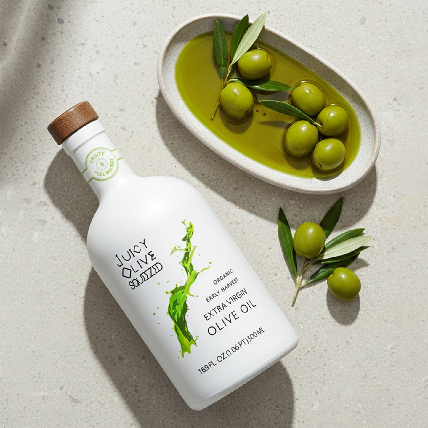 Fruity & Full bodied | Organic Early Harvest Extra Virgin Olive Oil | 500 Ml Bottle | Acidity ≤0.2%