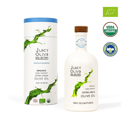 Organic Early Harvest Extra Virgin Olive Oil - Mild & Flavorous