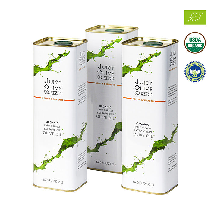 Relish & Smooth | Organic Early Harvest Extra Virgin Olive Oil | 2 L Tin | Acidity ≤0.5%