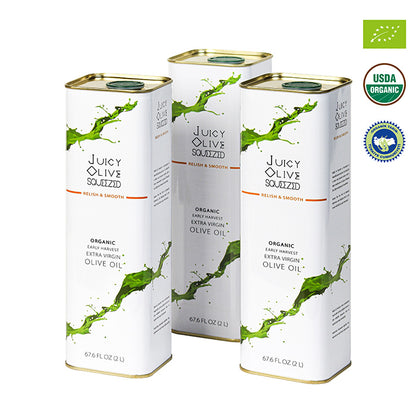 Relish & Smooth | Organic Early Harvest Extra Virgin Olive Oil | (2 L Tin) | Acidity ≤0.5%