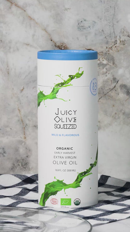Mild & Flavorous | Organic Early Harvest Extra Virgin Olive Oil | 500 Ml Bottle | Acidity ≤0.3%