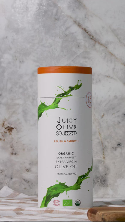 Relish & Smooth | Organic Early Harvest Extra Virgin Olive Oil | 500 Ml Bottle | Acidity ≤0.5%