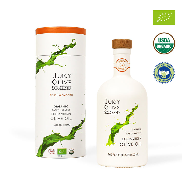 Relish & Smooth | Organic Early Harvest Extra Virgin Olive Oil | 500 Ml Bottle | Acidity ≤0.5%